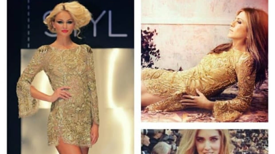 Tereza Fajksová, Jennifer Aniston a módní blogerka Chiara Ferragni ve stejném modelu